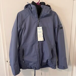 NWT Roxy Women’s Meade 3 in 1 Snow Jacket Ski Small Periwinkle Blue Wild Wind